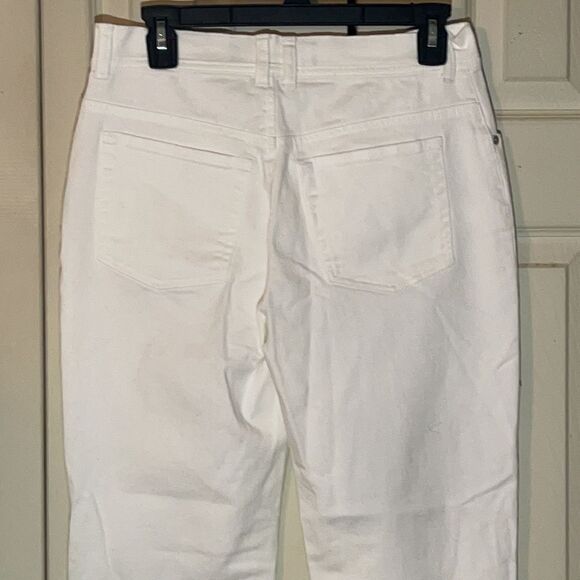 Gloria Vanderbilt White Amanda Jeans Upcycled 6 - Picture 10 of 16